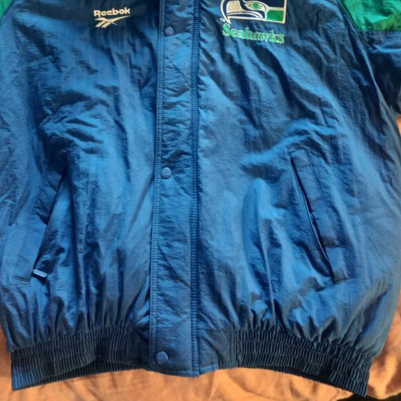 Proline Authentic Vintage Reebok Seattle Seahawks Hooded Jacket - Picture 4 of 7